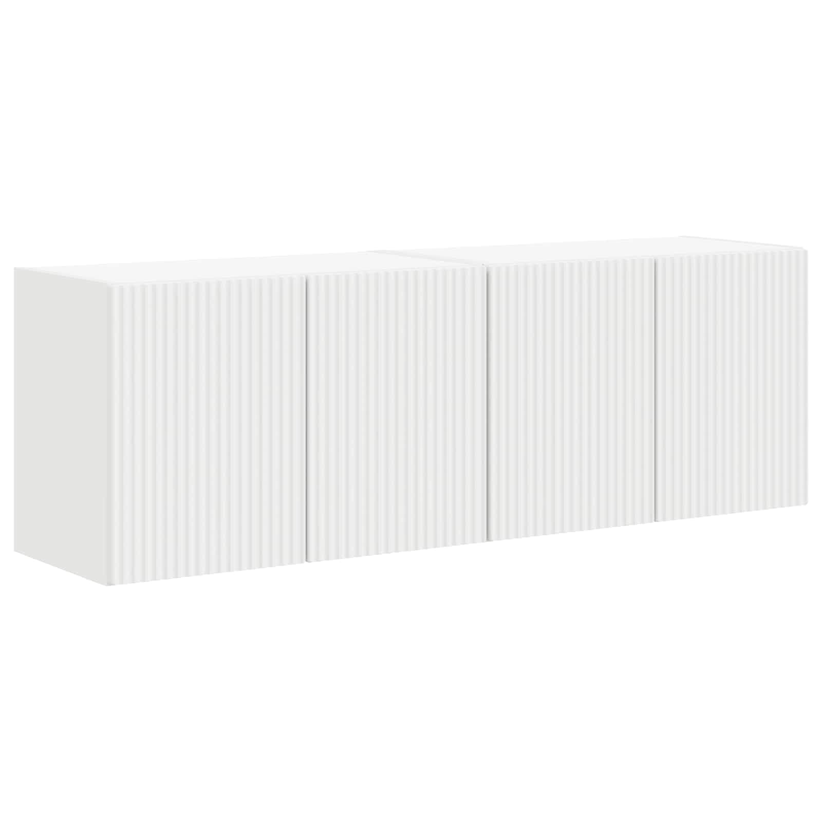 vidaXL Mueble de TV Montado en la Pared 2 uds. Madera de ingeniería Multicolor