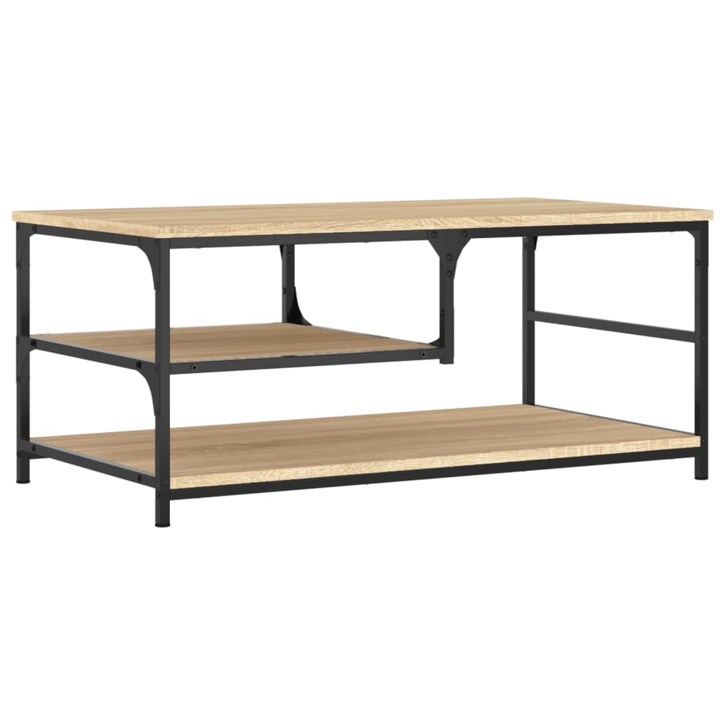 Vidaxl Mesa de Centro de Madera Contrachapada 90x49x40 Cm Negro
