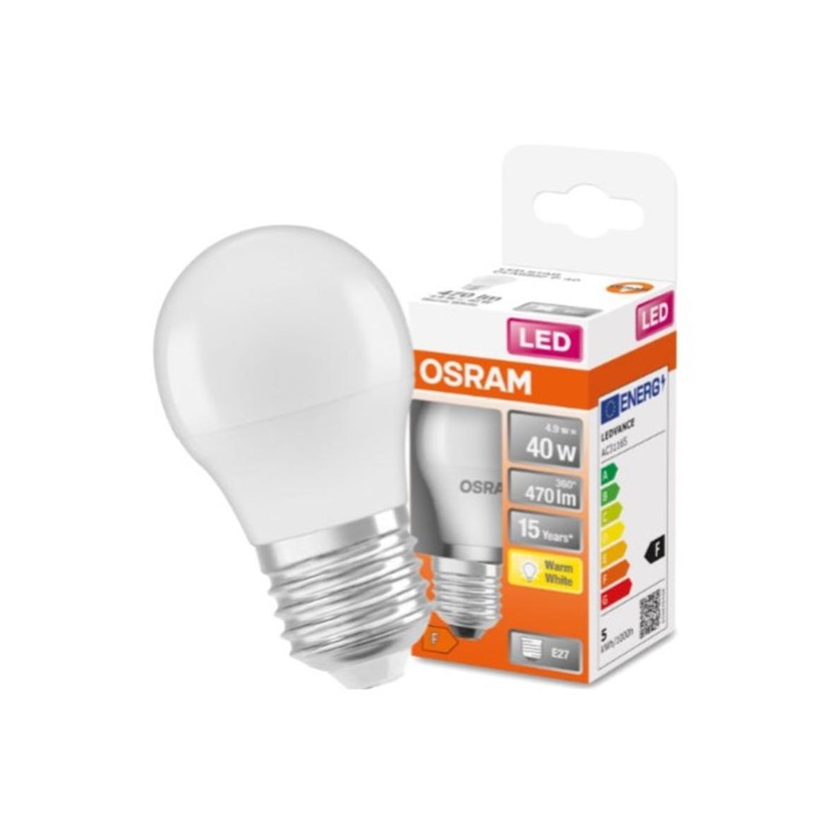 ESFERICA LED 4,9w E-27 827 OSRAM ADoceVoltios