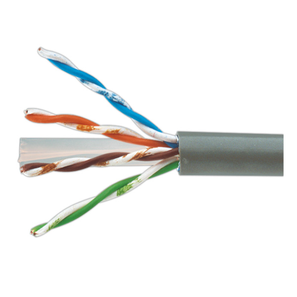 Cable de red exterior impermeable RJ45 Cat.6 UTP rígido AWG24, negro,  bobina de 305 metros 100% cobre para la instalación, resistente a rayos  ultravioleta - AISENS®