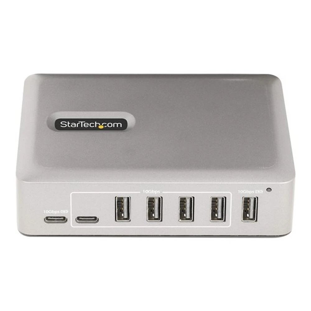 HUB Switch puertos 7 puertos StarTech 10G5A2CS-USB-C-HUB | USB 3.2 Gen 2 (hasta 10 Gbps). Compatible con USB 1.1, 2.0 y 3.2 Gen 1. Soporta UASP., Gris espacio