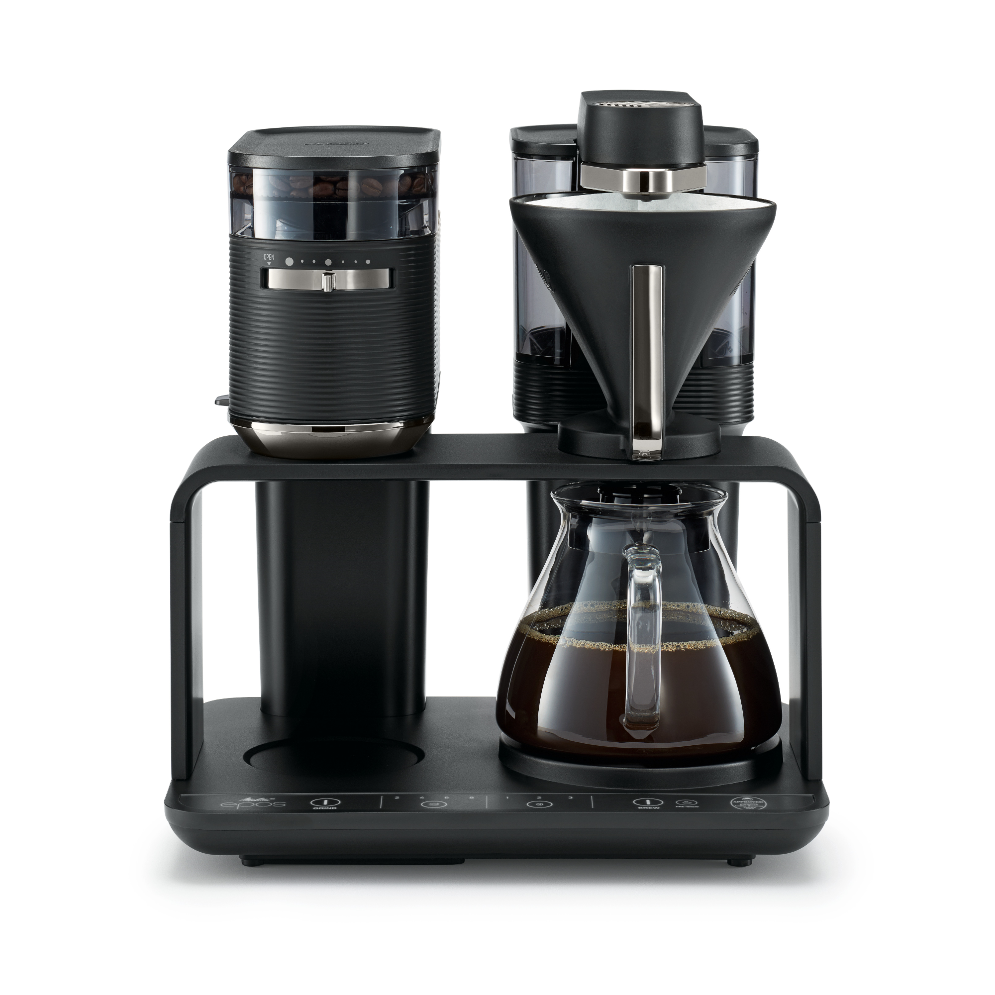 Melitta Cafetera de goteo Melitta EPOS 1024-04 Molinillo Integrado Función Preinfusión Boquilla Giratoria