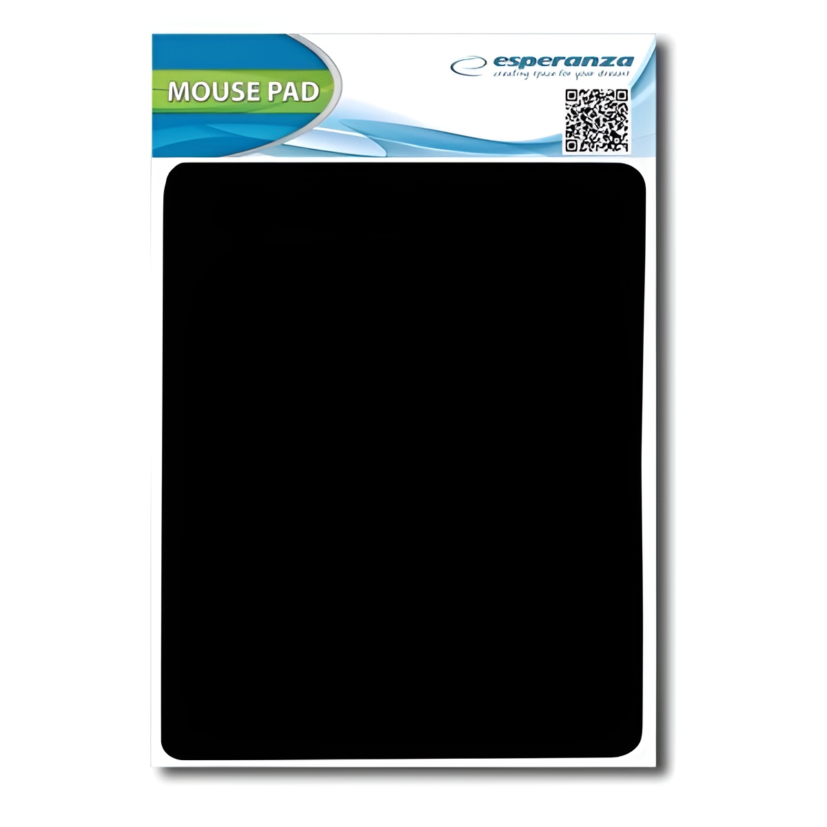 Esperanza EA145K Black - Large Gaming Mouse Pad with Cloth Surface, Anti-Slip Design, and Extended Size for Office or Gaming Use, perfect for gaming and office, water-resistant material, ergonomic features for comfortable use.