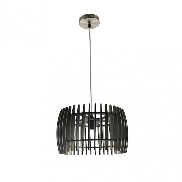 FABRILAMP Colgante Poplar 1xE27 Madera café 35D