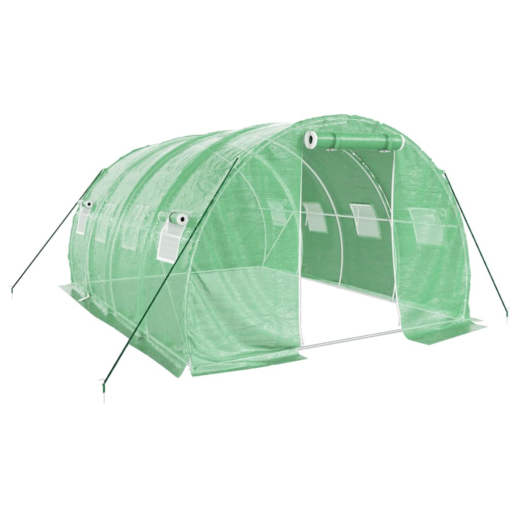 vidaXL Invernadero con estructura de acero verde Multitalles