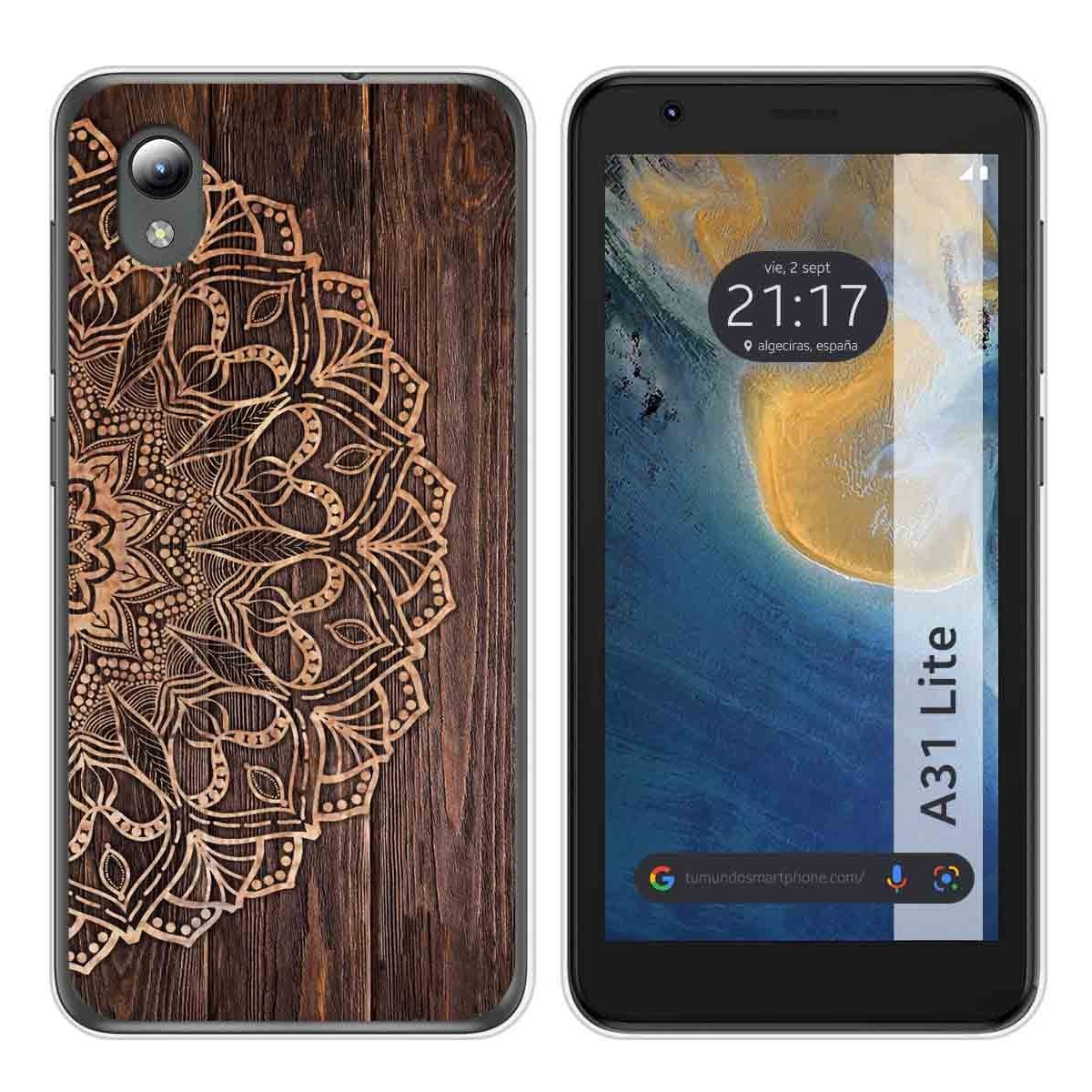Funda Silicona para ZTE Blade A31 Lite diseño Madera 06 Dibujos
