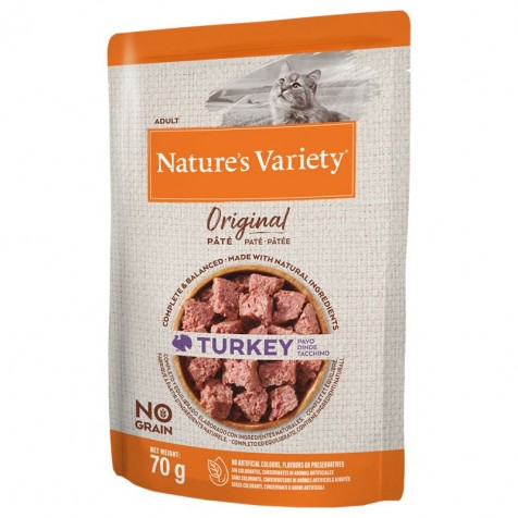 Nature`s Variety Original Adult Pavo Paté para Gatos 70 gr