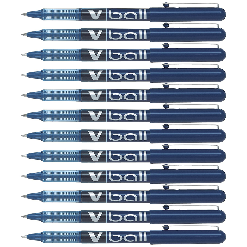 Pilot Bolígrafo V-Ball 07 Grip Punta 0,7 mm Tinta Líquida Azul (Pack de 12)