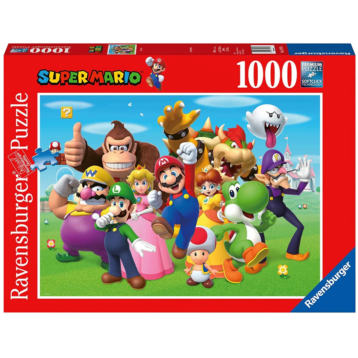 Ravensburger - Puzzle Super Mario, Rompecabezas para Adultos, Regalo para Niños de 14+ Años, Juego Educativo y Estimulante, 1000 Piezas, 70x50 cm