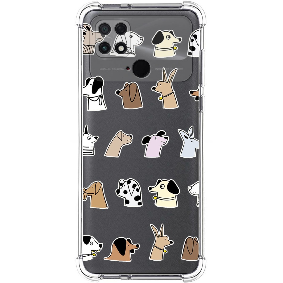 Funda Silicona Antigolpes para Xiaomi POCO C40 diseño Perros Dibujos