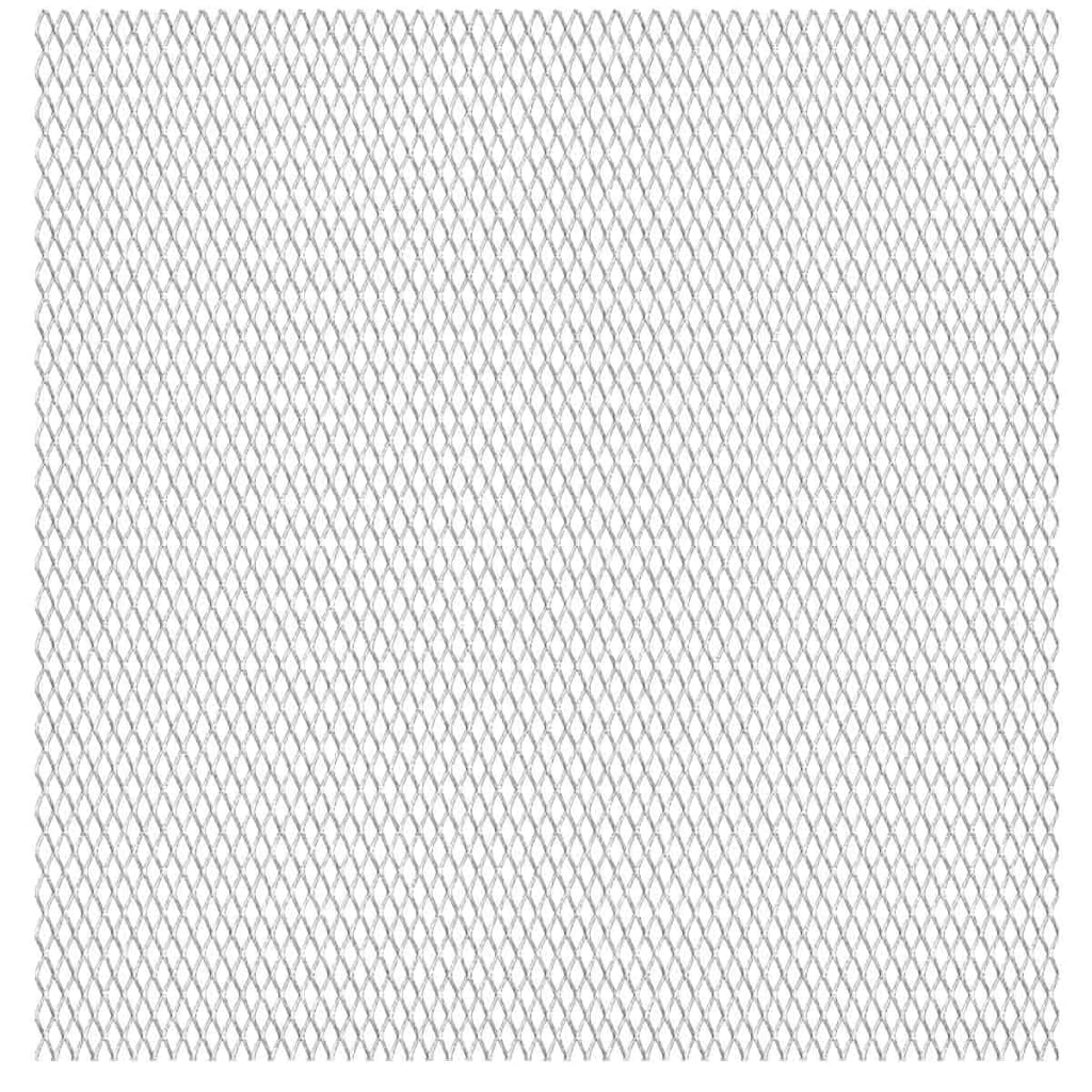 vidaXL Valla alambrada jardín acero inoxidable 100x85 cm 20x10x2 mm
