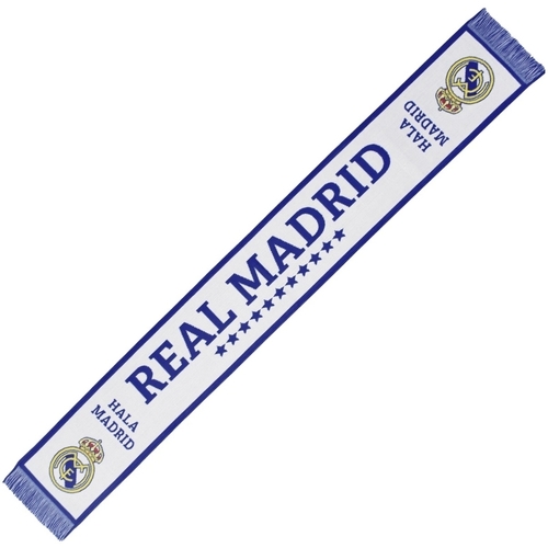 Real Madrid - Bufanda Telar Real Madrid Nº1 Blanca "Hala Madrid"