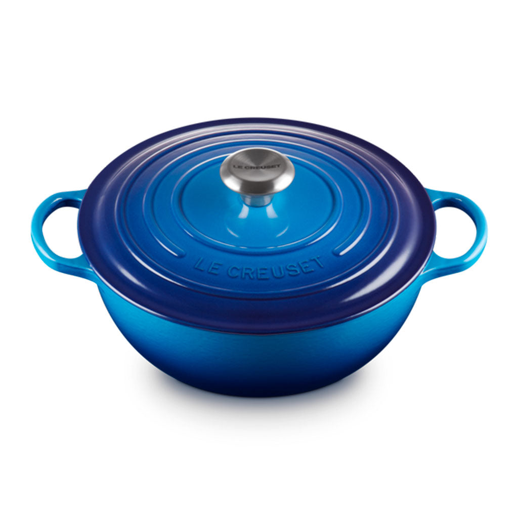 Marmita Gourmet de Hierro Fundido Le Creuset para Guisos, Arroces y Asados – Esmaltada y Apta para Inducción, Horno y Lavavajillas