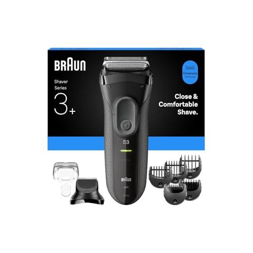 Braun 3000BT Batería 5 7 mm Mojado y seco Negro, Gris