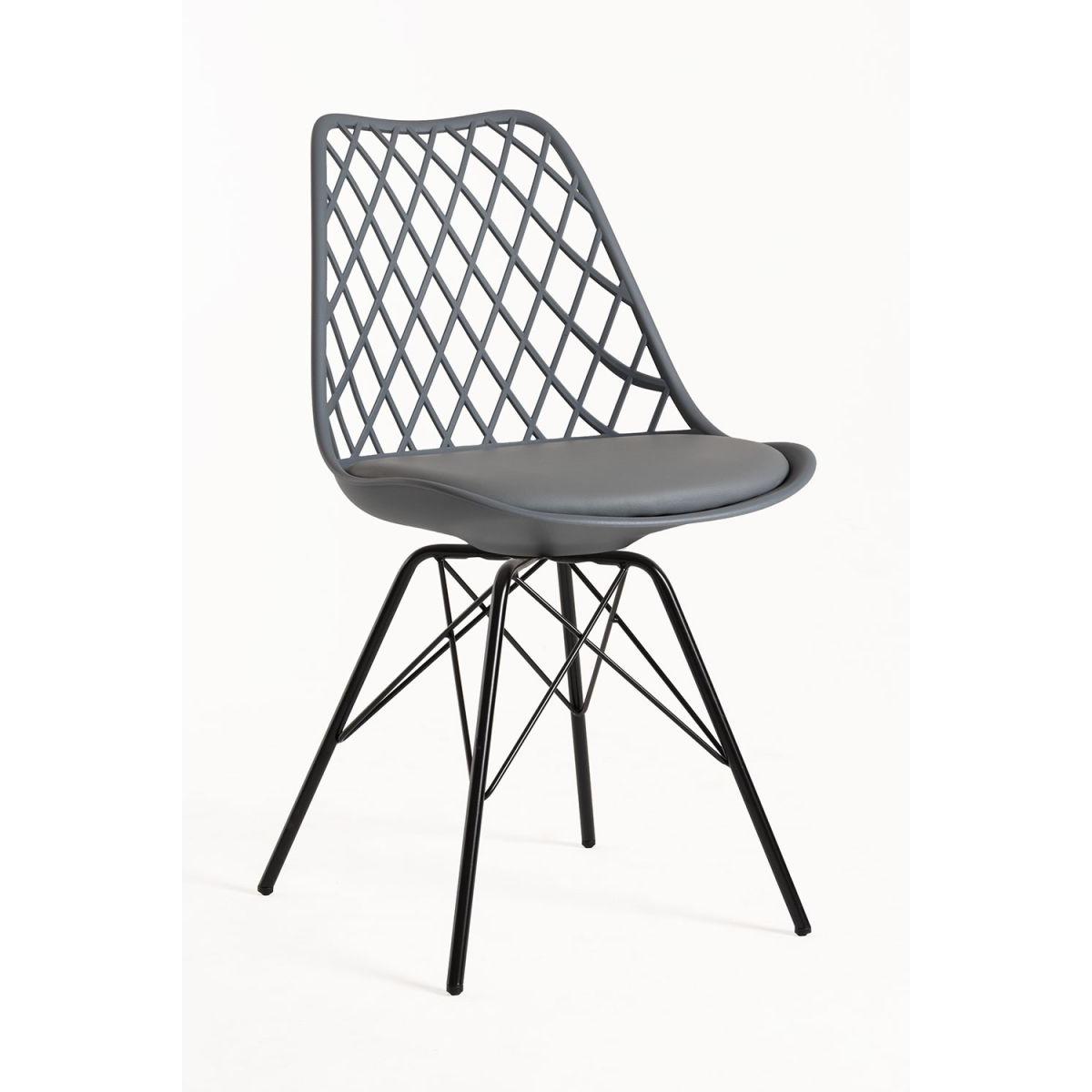 Regalos Miguel - Packs Sillas Comedor - Pack 2 Sillas Iron Mima - Gris oscuro
