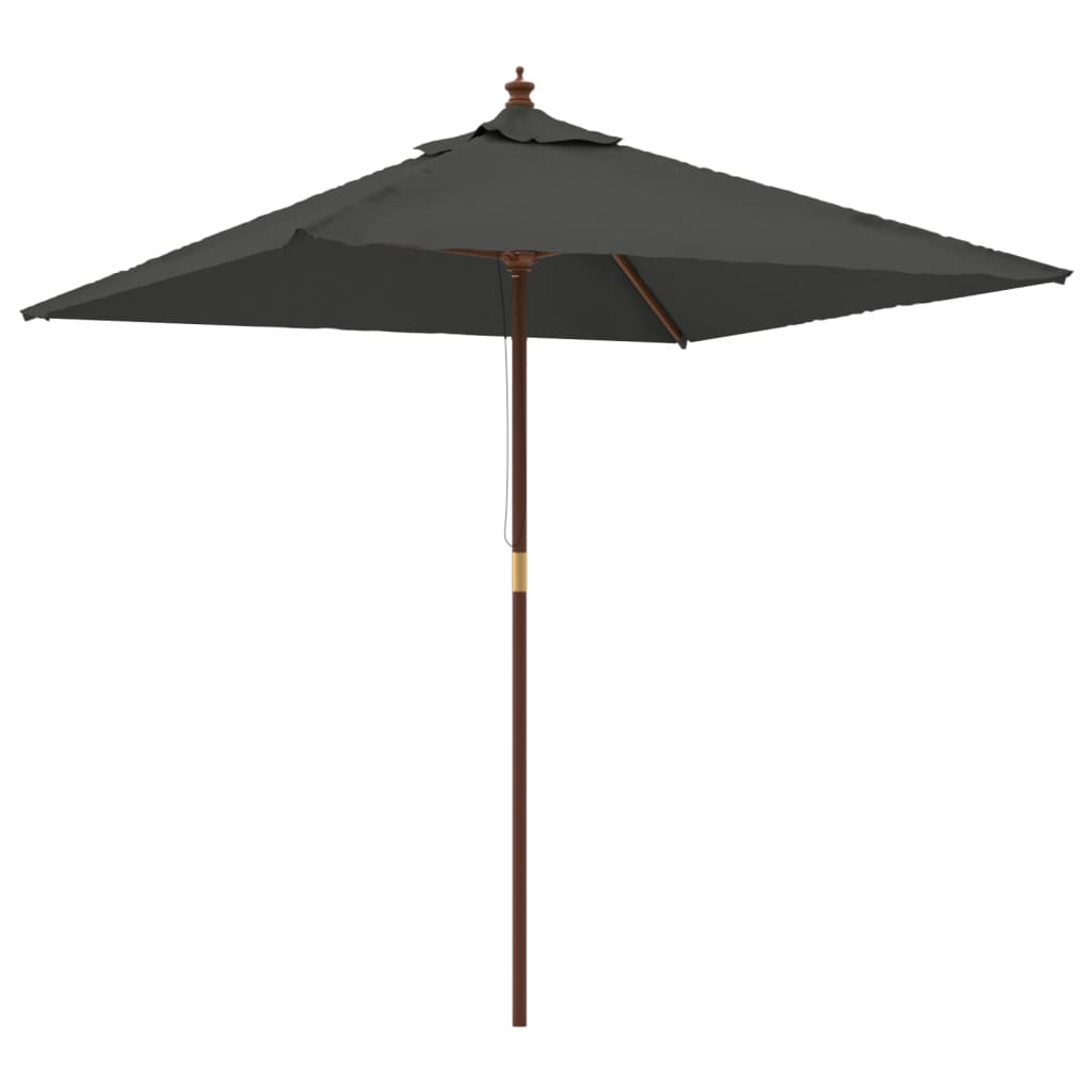 Vidaxl Sombrilla Jardín Poste Madera 198x198x231cm - Arena