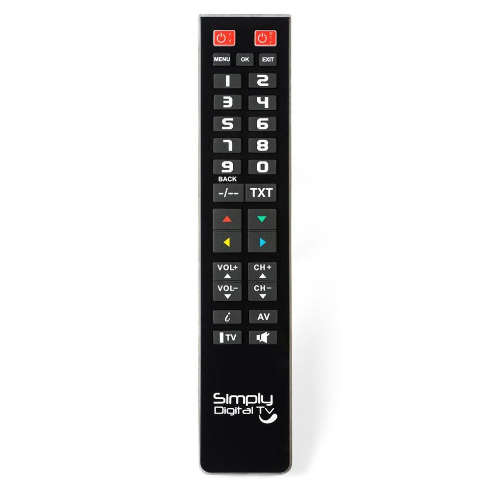 Mando Universal Programable Superior para TV y VCR con Teclas Grandes