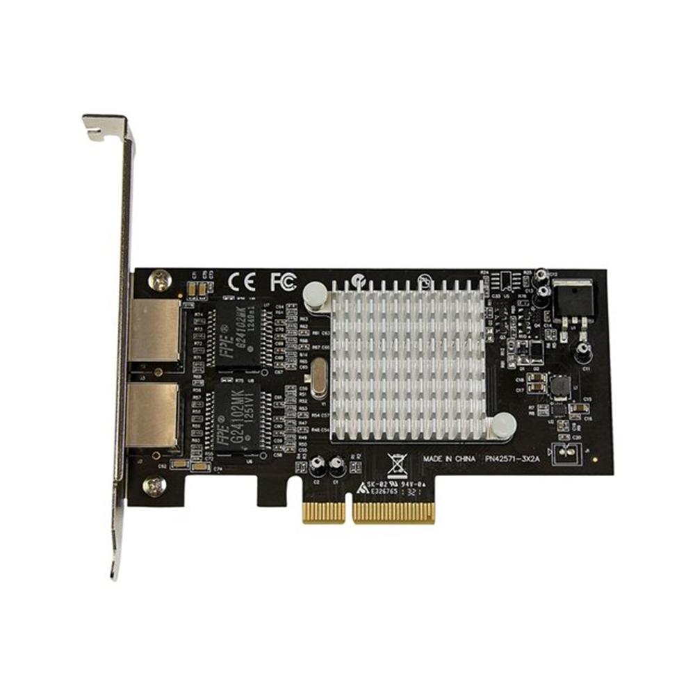 StarTech - Tarjeta de red ST2000SPEXI con chipset Intel I350-AM2, 2 puertos Gigabit RJ-45, soporte LACP y VLAN para servidores y estaciones de trabajo