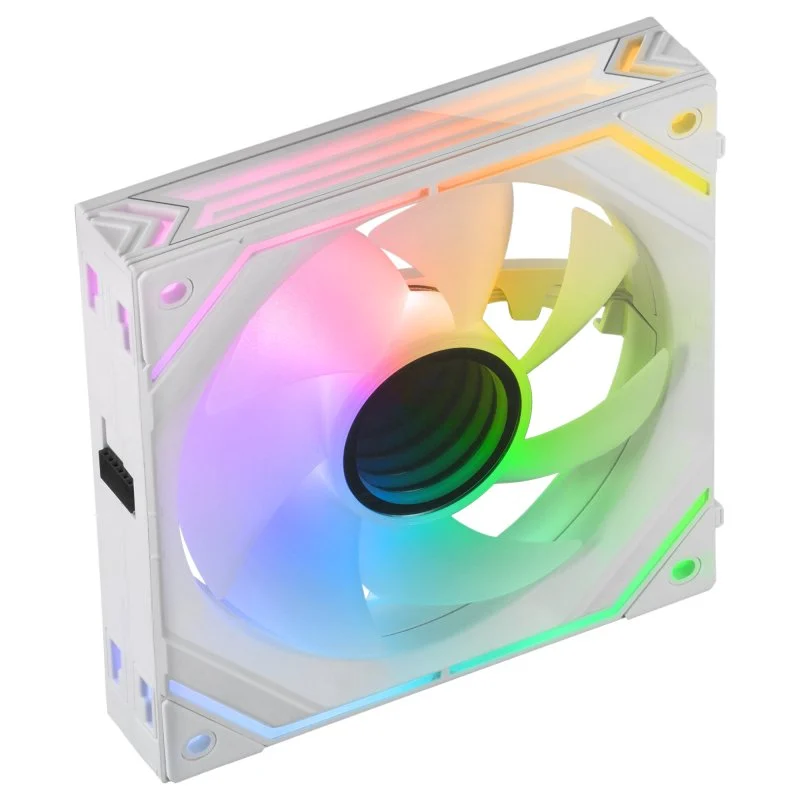 Mars gaming mf-linkfinityw pwm argb 120mm supplementary fan white