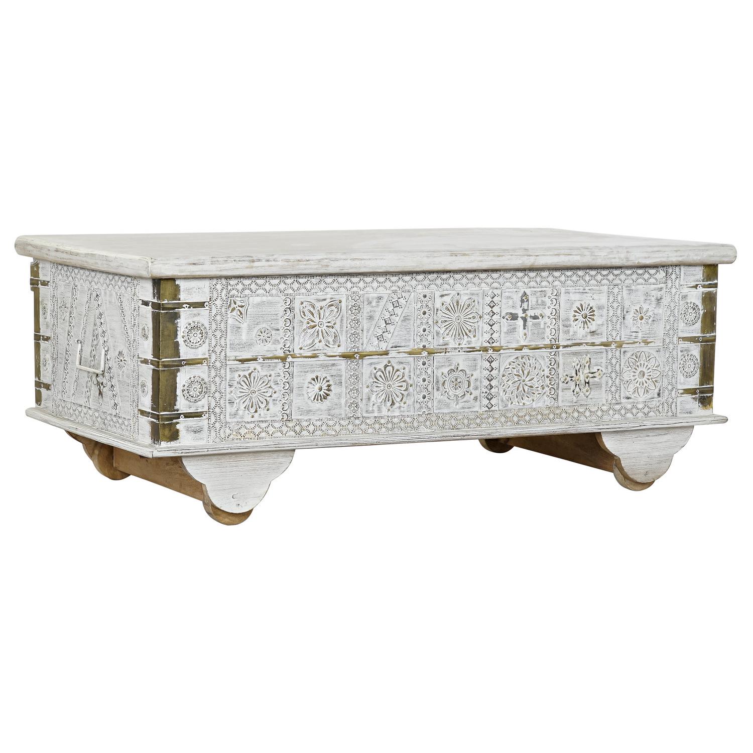 Mesa Centro Mango Metal 115X60X45 Decape Blanco - Fijalo - El mejor complemento para tu hogar.
