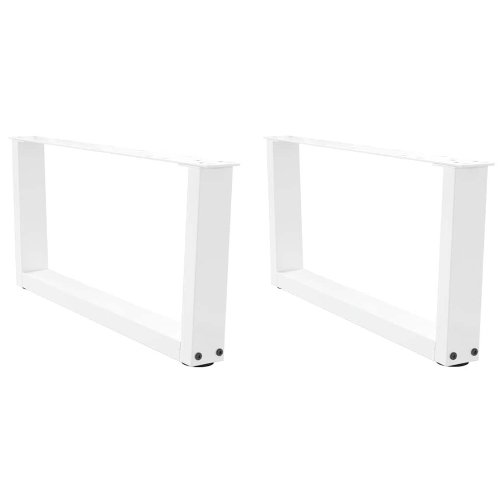 vidaXL Patas para mesa de centro en forma de V (2 unidades) 70 x (30-31,3) cm, acero