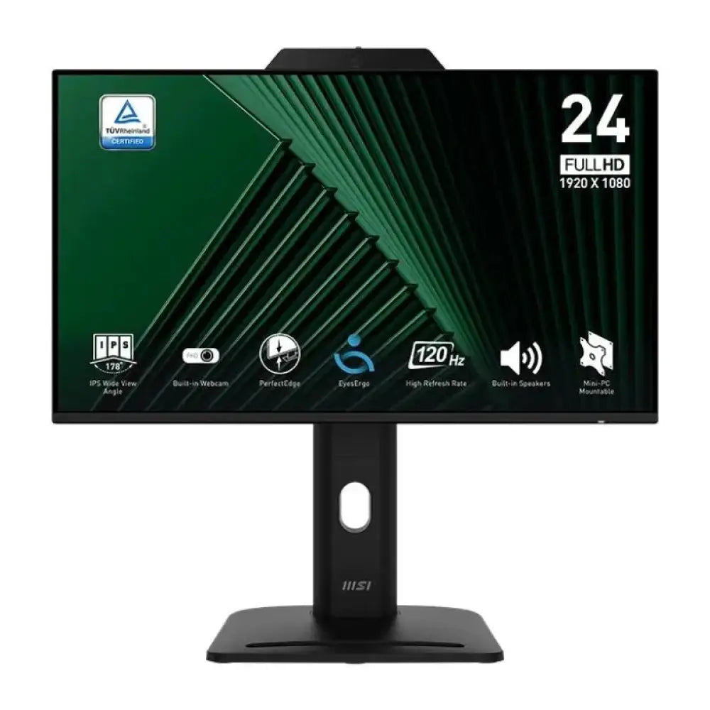 Monitor MSI Pro MP242PMG 23.8" IPS FullHD 120Hz Altavoces y Cámara USB HDMI DisplayPort Ergonomía