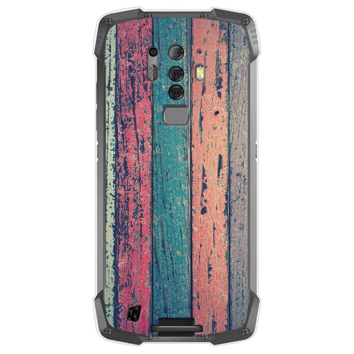 Tumundosmartphone Funda Gel Tpu para Blackview BV6900 / BV6900 Pro diseño Madera 10 Dibujos