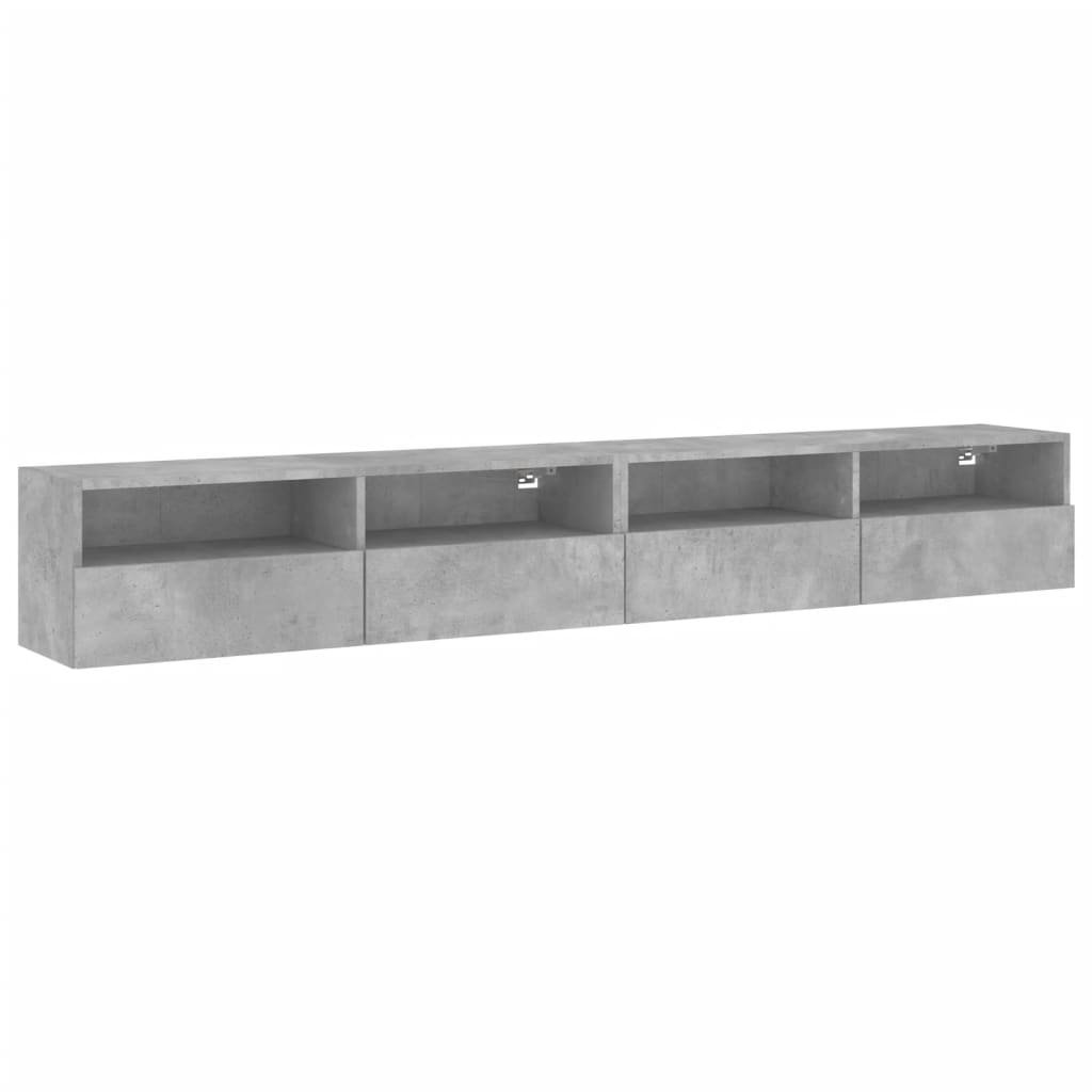 Vidaxl Mueble de Pared TV 2 Uds Madera Ingeniería 100x30x30 Cm