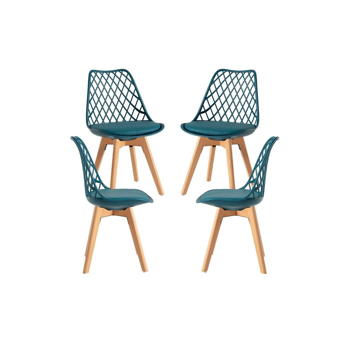 Regalos Miguel - Packs Sillas Comedor - Pack 4 Sillas Mima - Verde azulado