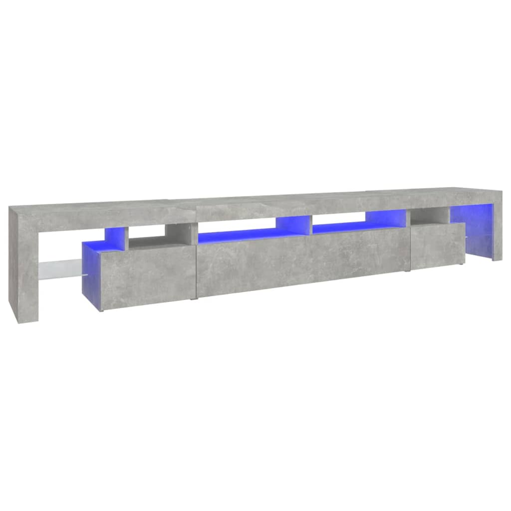 vidaXL Mueble de TV con luces LED color 260x36,5x40 cm, Mueble de Salon, Mueble TV, Mueble TV salon, Mesa de TV, Mueble tele
