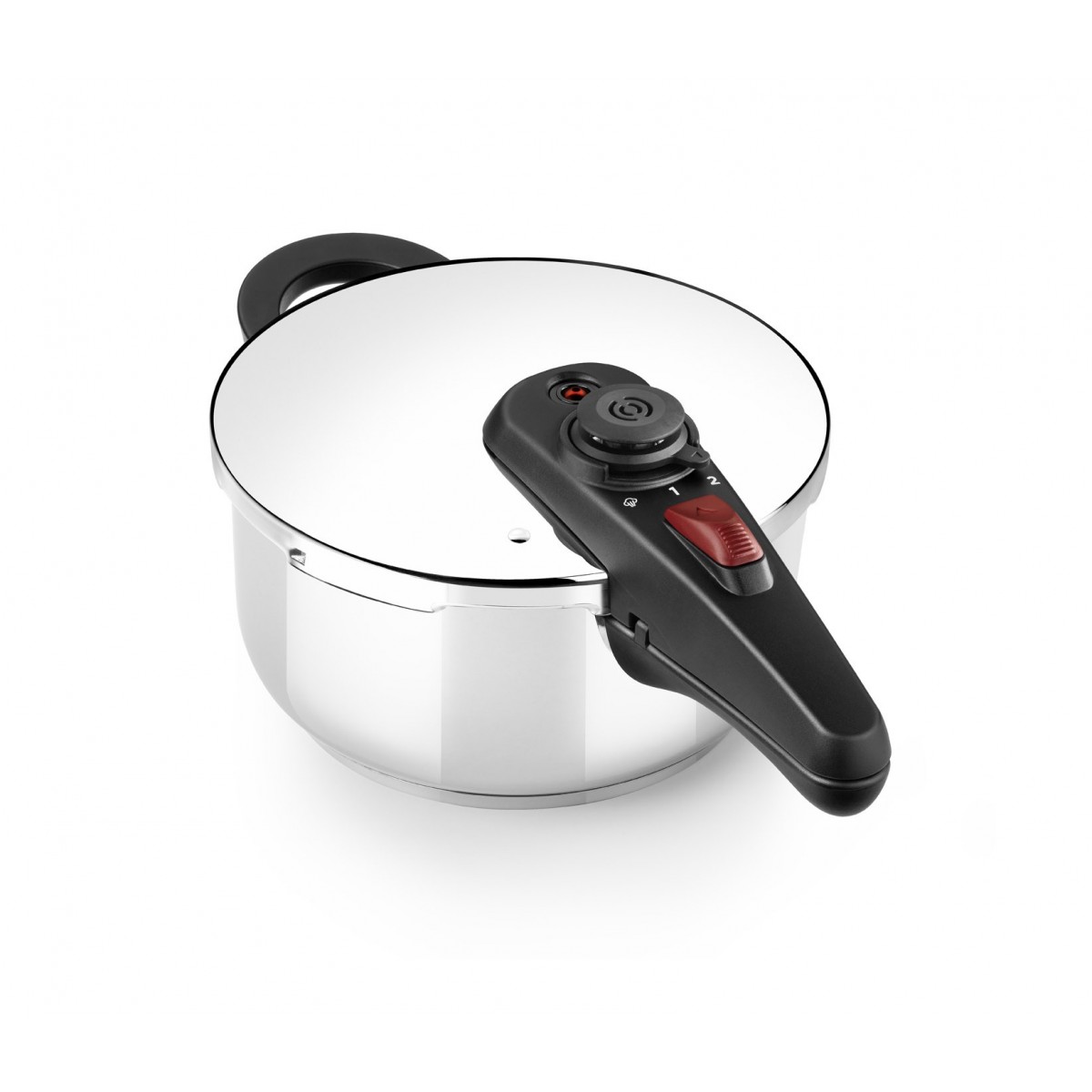 Bra - Olla a Presión Mod. Allure, De 4 y 9 Litros, Acero Inoxidable, Apta Todo Tipo de Cocinas, Fondo Difusor, Cierre Deslizante Seguro