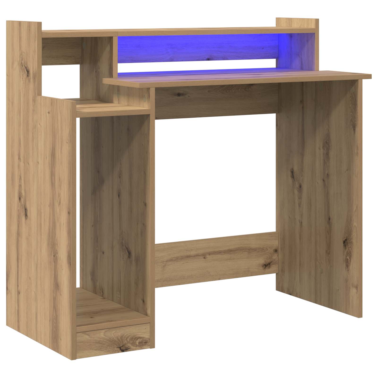 vidaXL Escritorio Roble artesanal 97 x 45 x 90 cm Madera de ingeniería