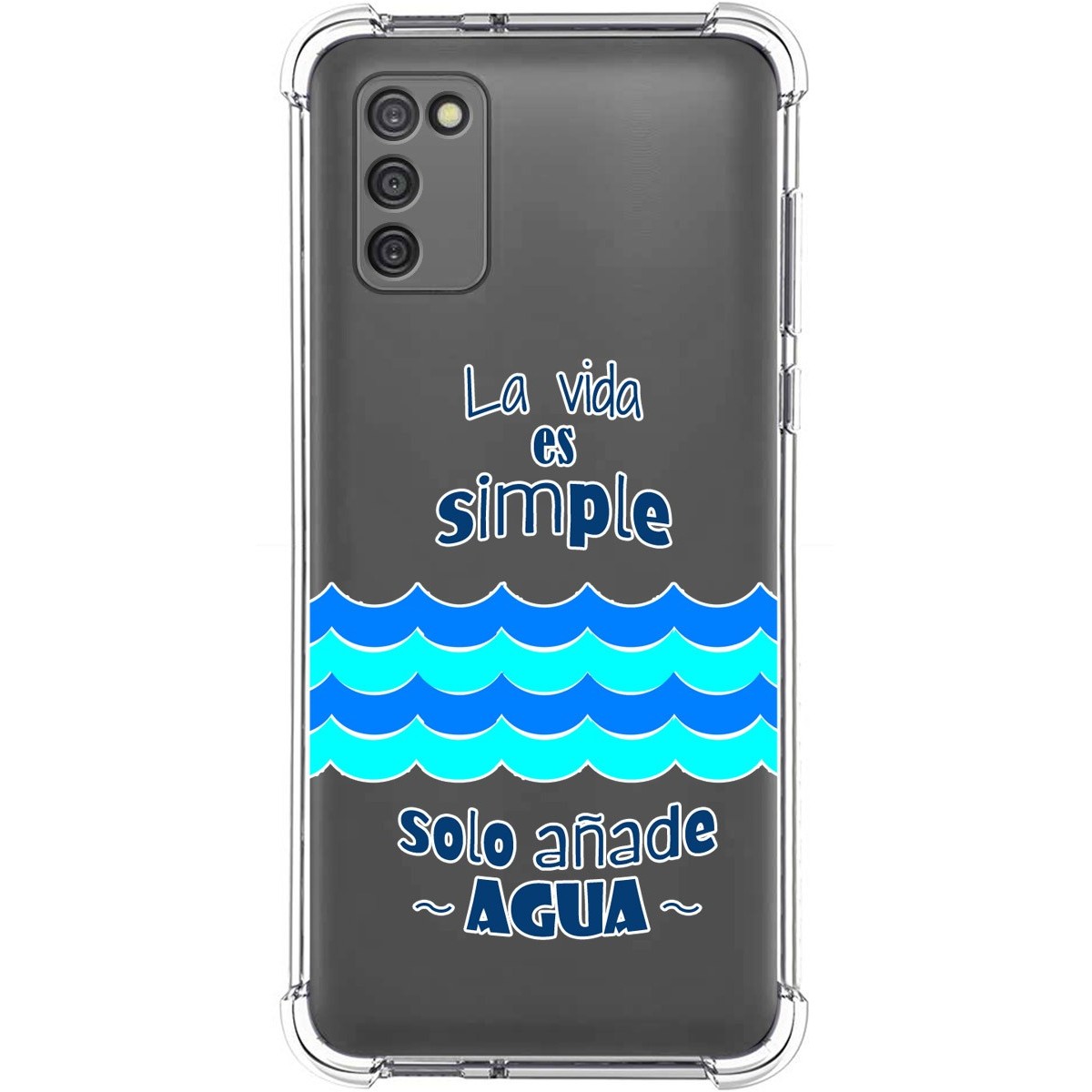 Funda Silicona Antigolpes para Samsung Galaxy A03s diseño Agua Dibujos