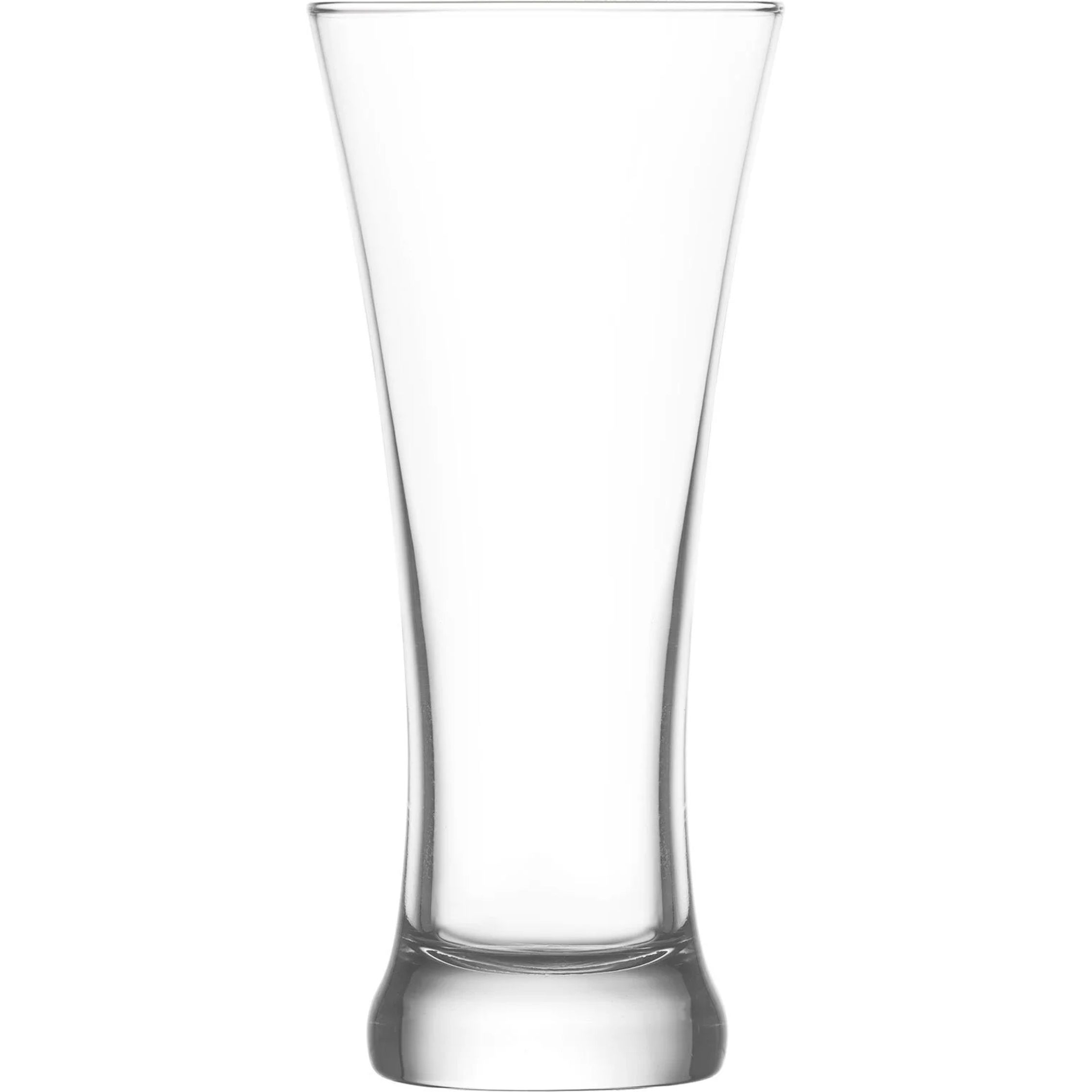 LAV - Set de 6 Vasos de Cerveza 380cc Gama Sorgun - Cristal Elegante y Duradero