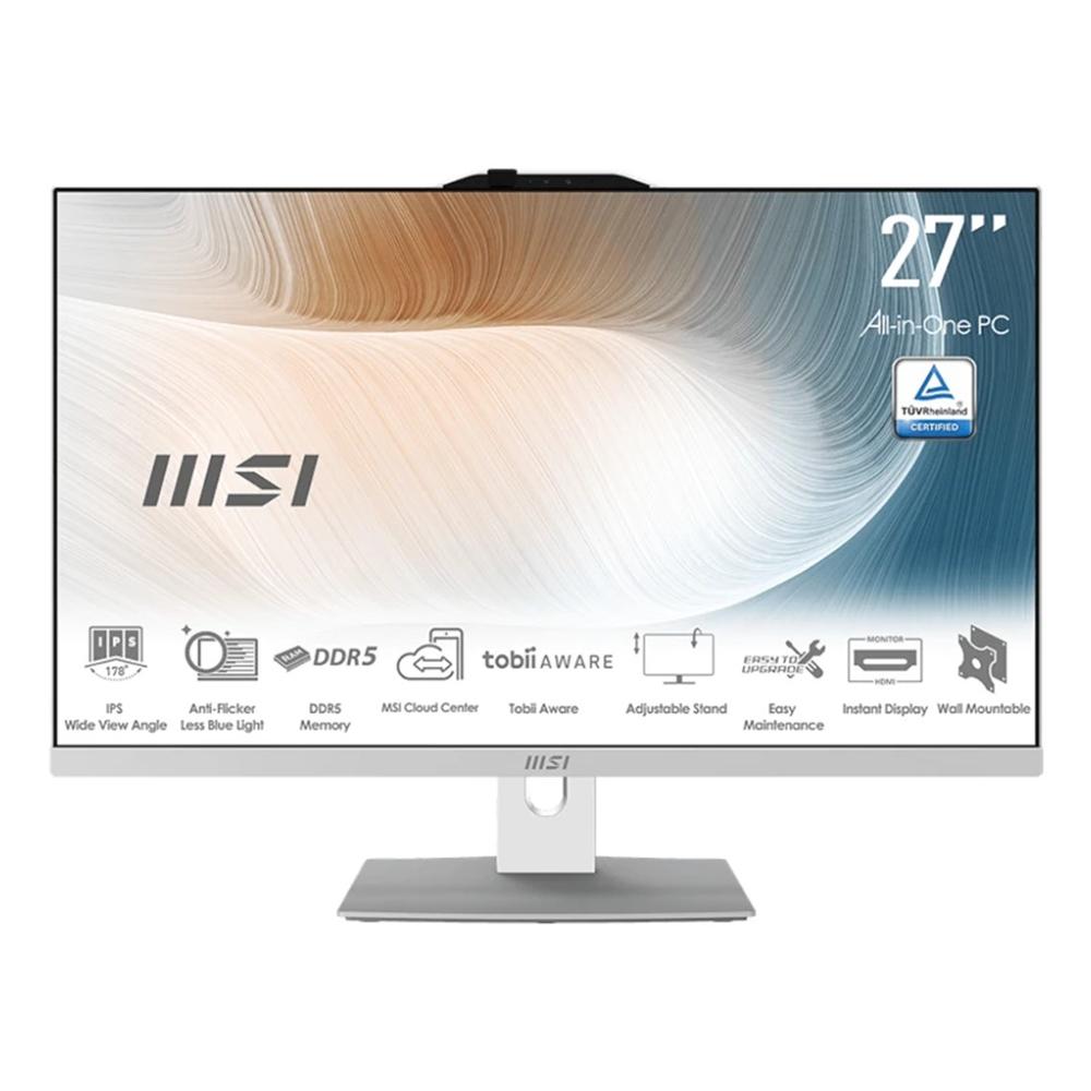 Pc Sobremesa Ordenador All in One SIN SISTEMA OPERATIVO Intel Core 7 Processor 150U (1.8 GHz, 10 núcleos, 15 W) MSI 00-AF8232-1053  | Intel Iris Xe, 16GB, 512 GB, Bluetooth, Blanco