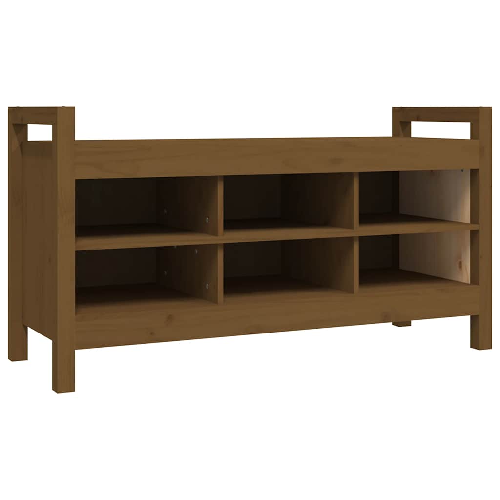 vidaXL Banco de recibidor madera maciza de pino 110x40x60 cm
