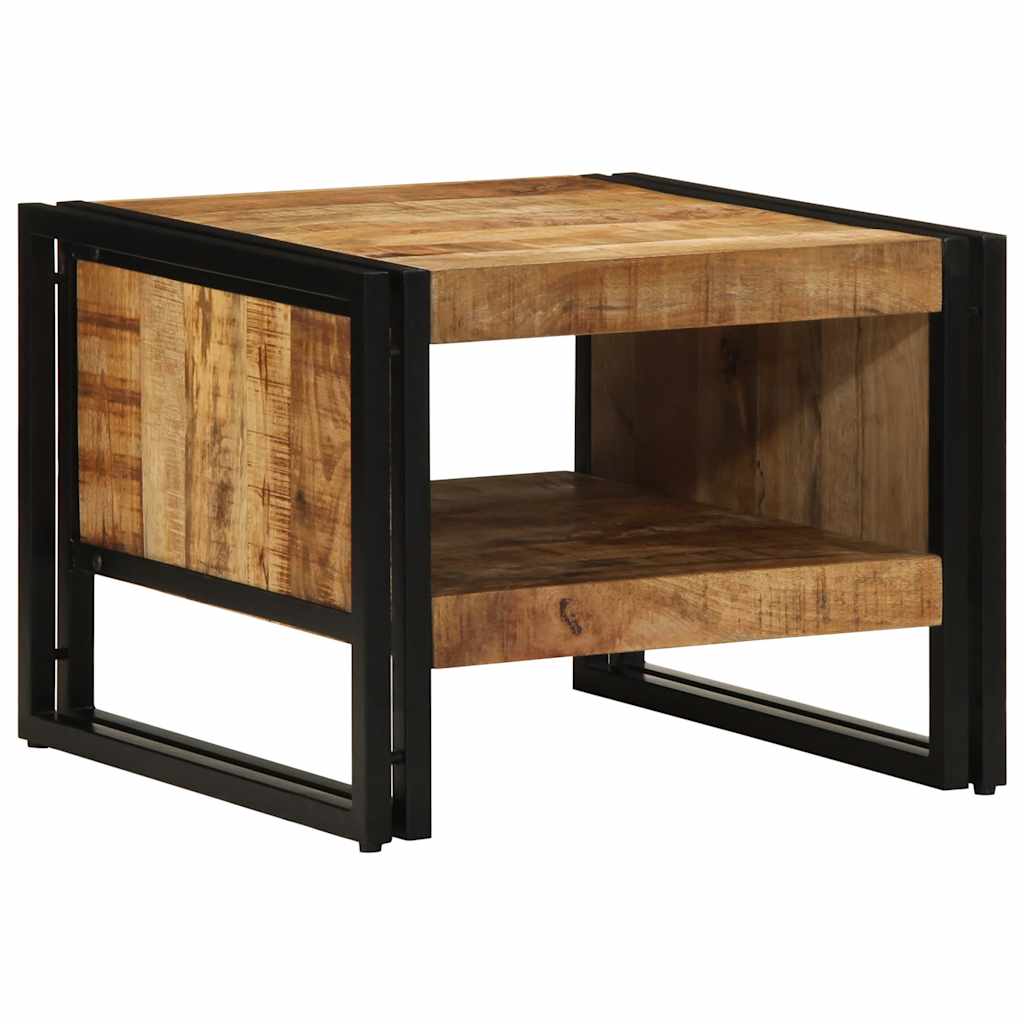 vidaXL Mesa de centro 50x50x38 cm madera maciza de mango