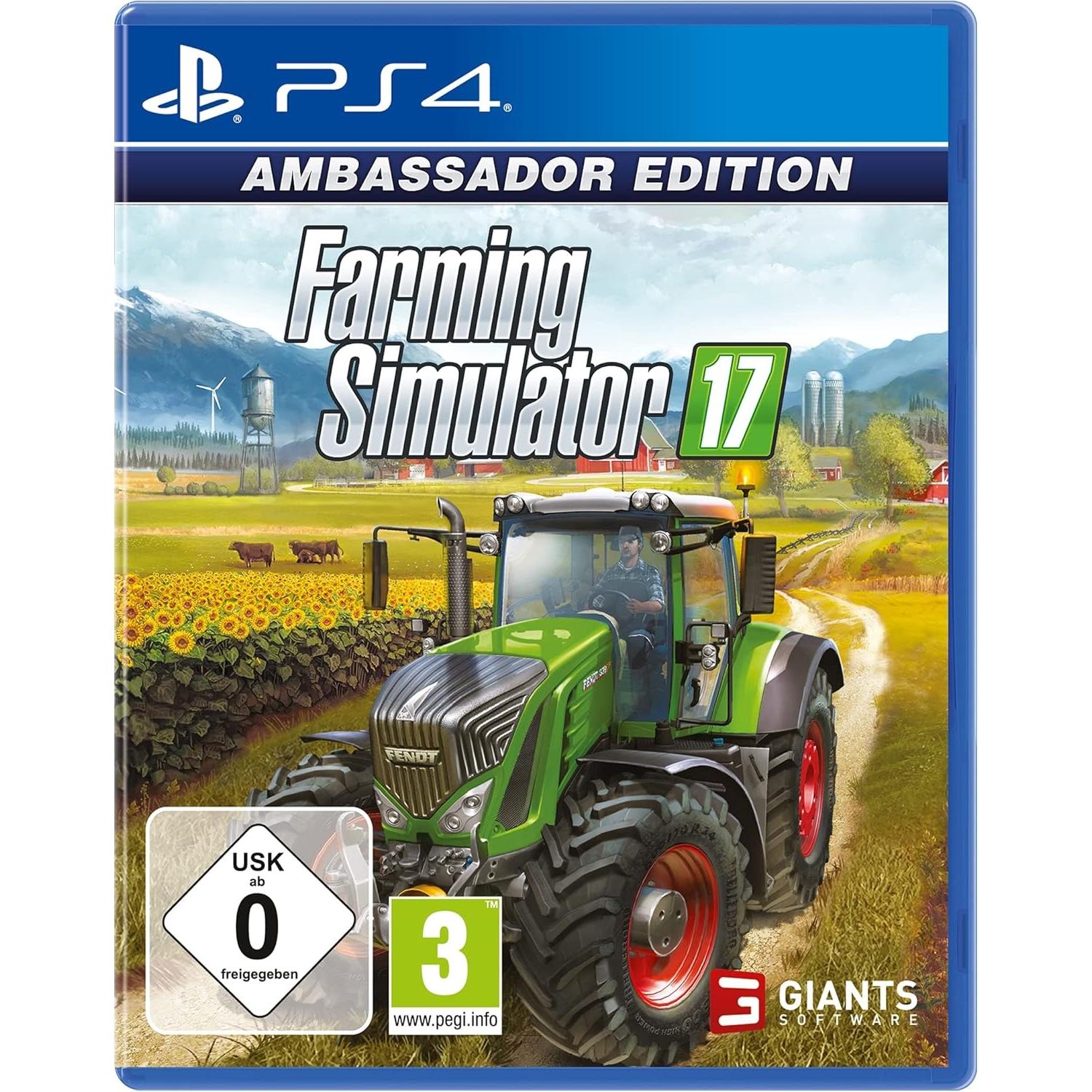 Farming Simulator 17, Ambassador Edition Juego para Consola Sony PlayStation 4, PS4, PAL ESPAÑA