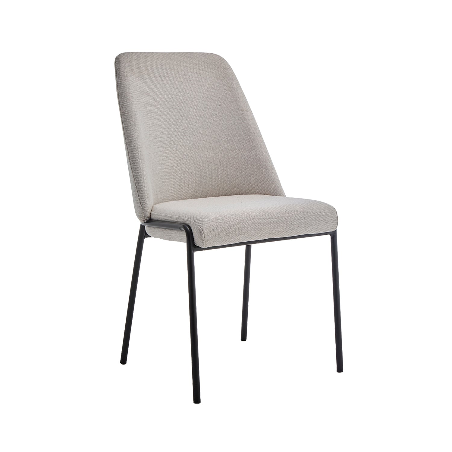 Set de 4 sillas de comedor tapizadas Leola - Color Beige - Homekit