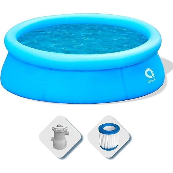 PISCINA HINCHABLE REDONDA DE PVC 300X76CM CON DEPURADORA DE CARTUCHO AVENLI INCLUIDO  PISCINA FAMILIAR 3615LITROS