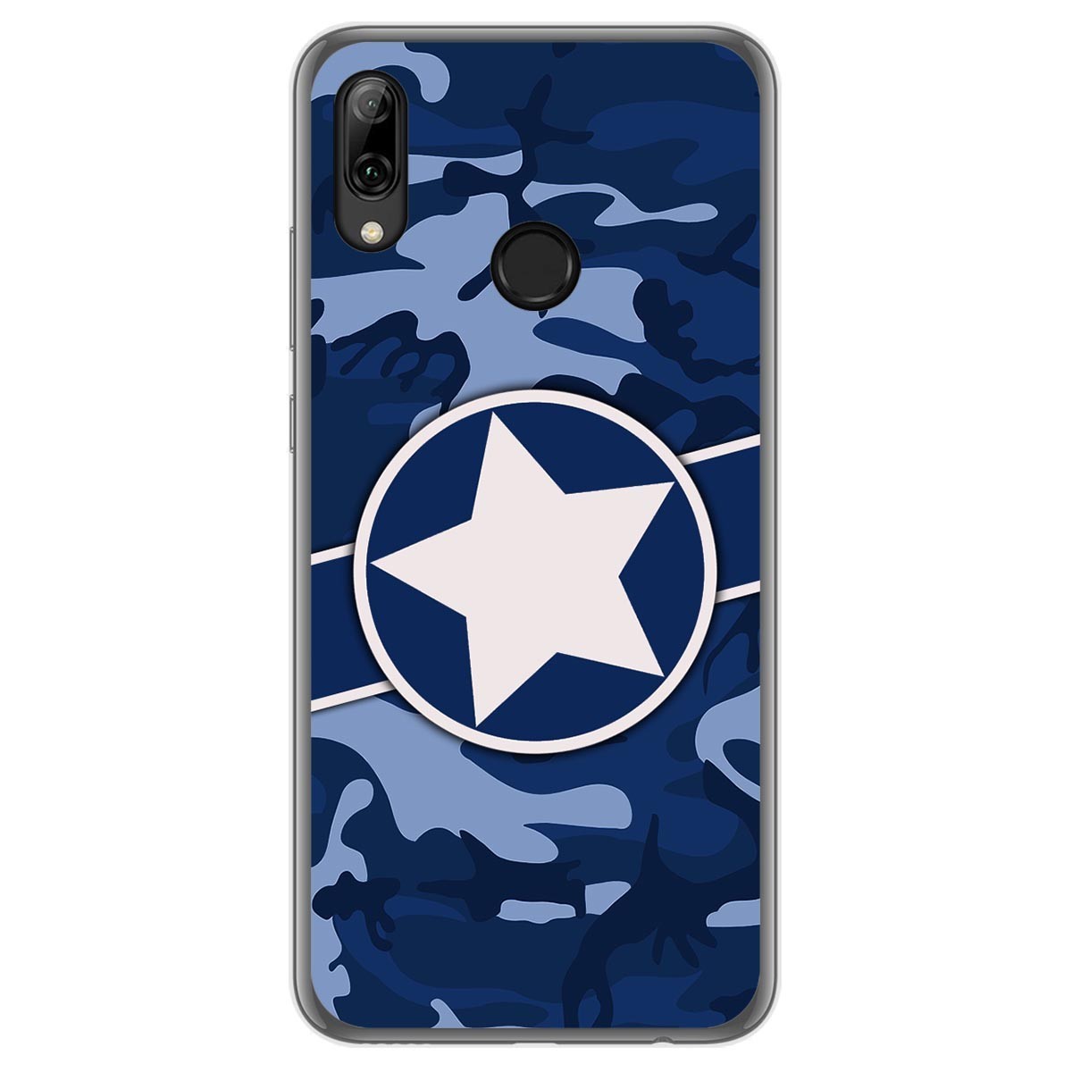 Tumundosmartphone Funda Gel Tpu para Huawei P Smart 2019 / Honor 10 Lite diseño Camuflaje 03 Dibujos