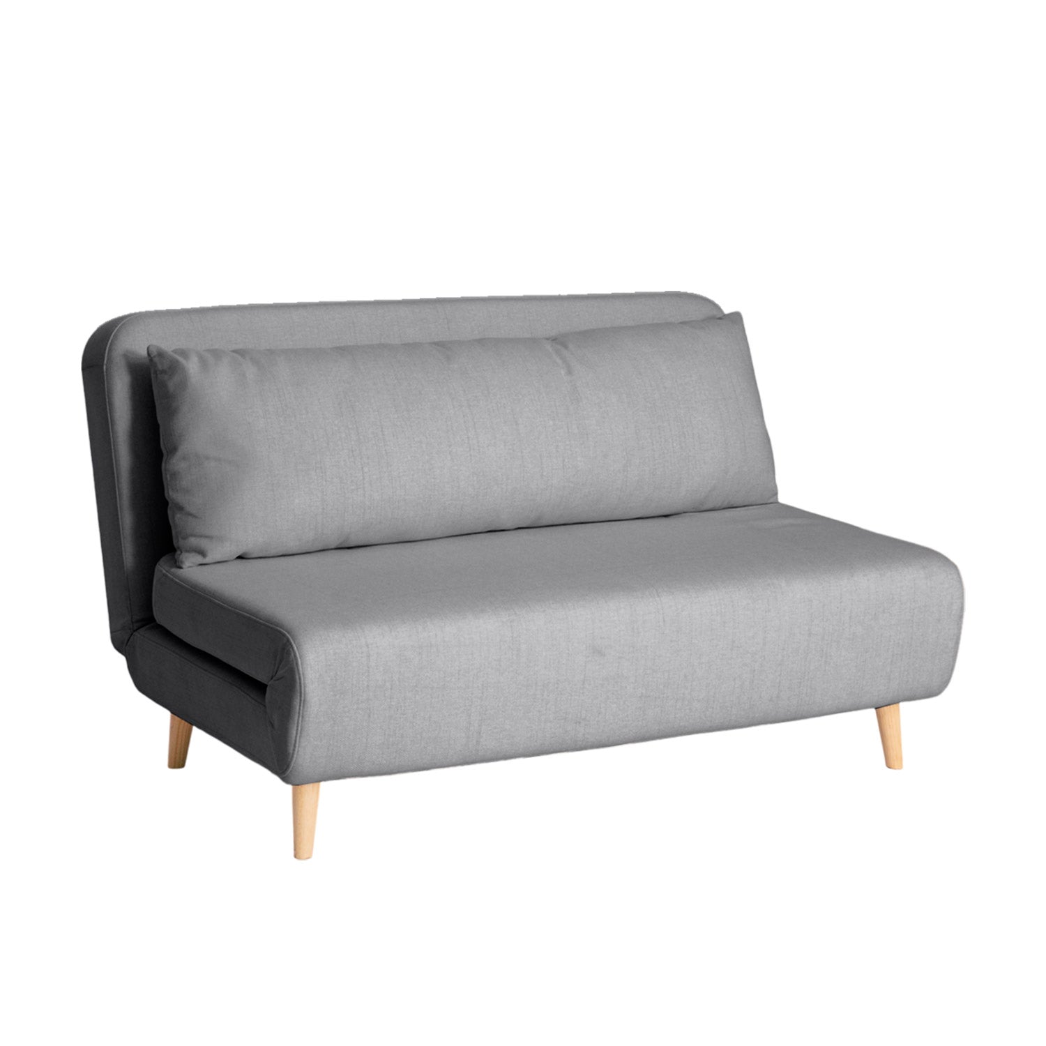 Sofá cama de 2 plazas leann  gris para hogar moderno mueble de almacenaje  - Homekit