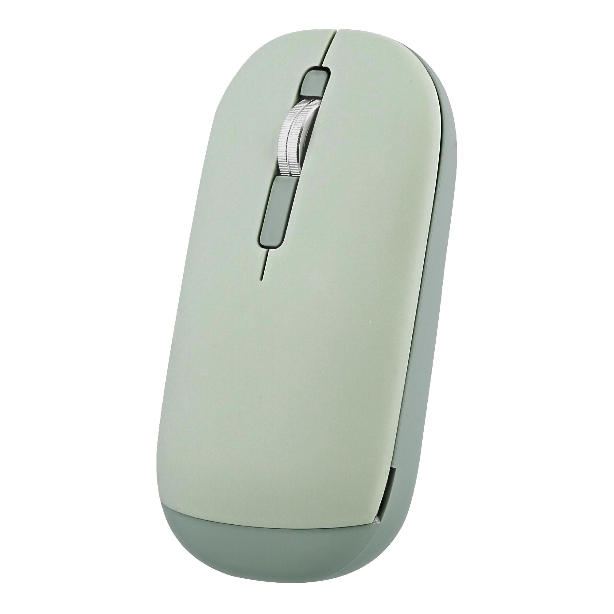 T'nB – Ratón de doble conexión 2 en 1, Bluetooth y dongle inalámbrico USB-A, elegante y ultrafina, conexión Plug & Play, correa práctica, espera automática, color verde