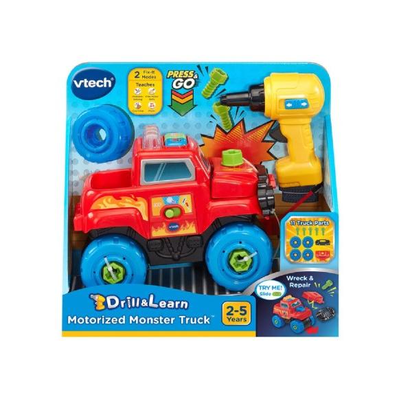 VEHICULO MONSTER TRUCKS REPARA Y CONSTRUYE VTECH