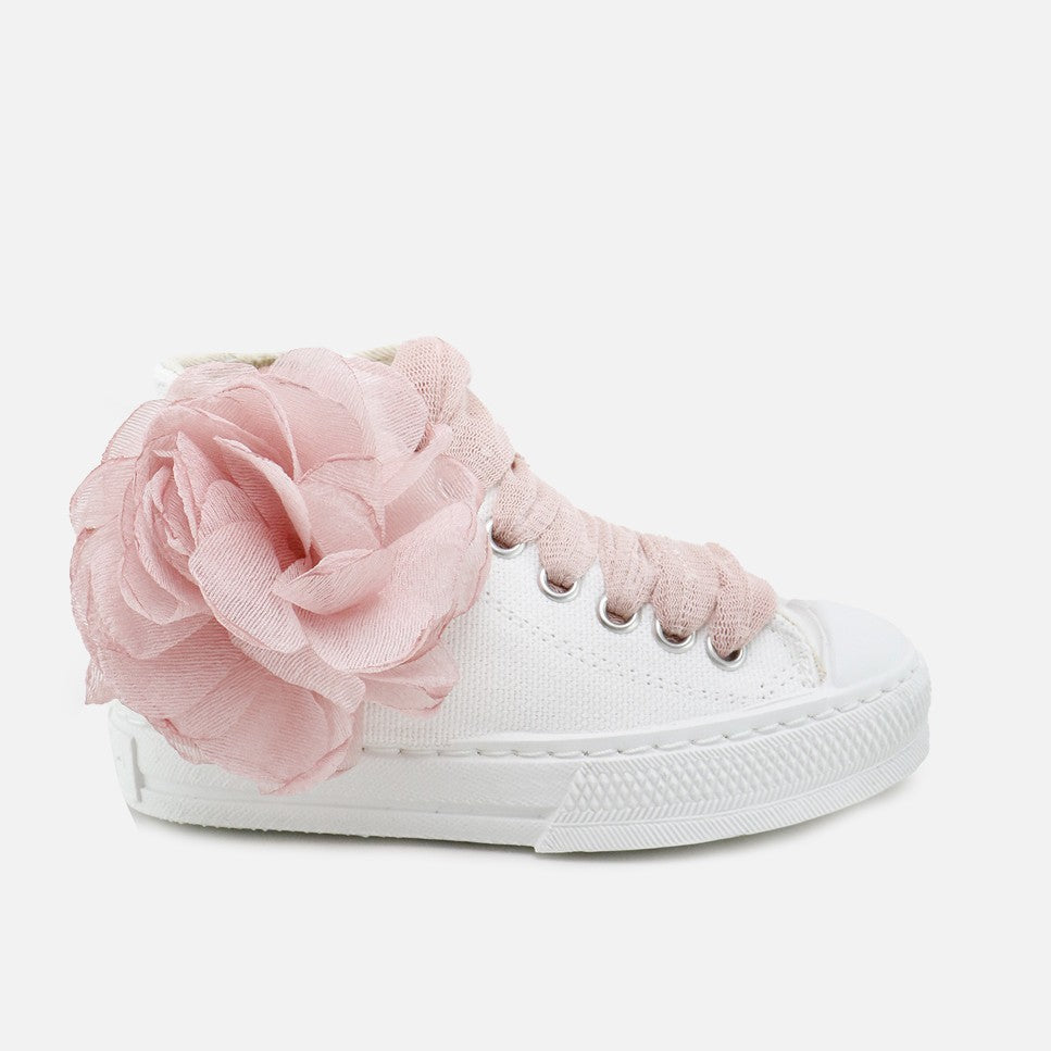 Botas Lona Flor Rosa Plumeti Urban57 | Eli 1957