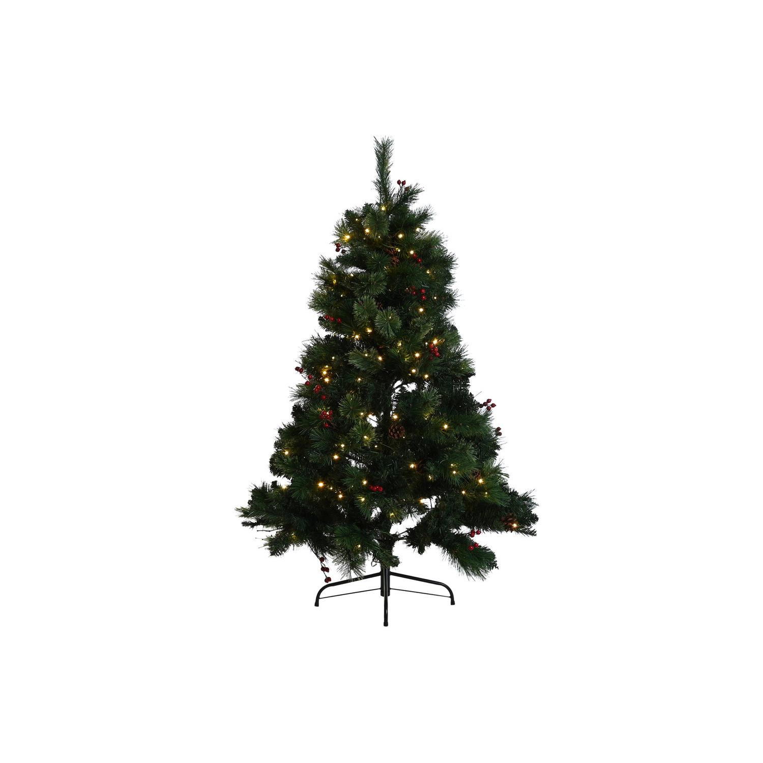Arbol Led Pvc 100X100X150 250 Leds Verde, Decoracióna de navidad para todos los hogares, Navidad Tradicional Red Forest