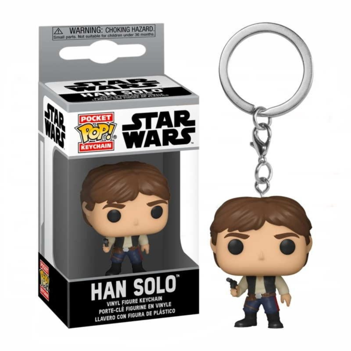 FUNKO POP! KEYCHAIN: STAR WARS - HAN SOLO, 53057, TIENDA CON LICENCIA OFICIAL