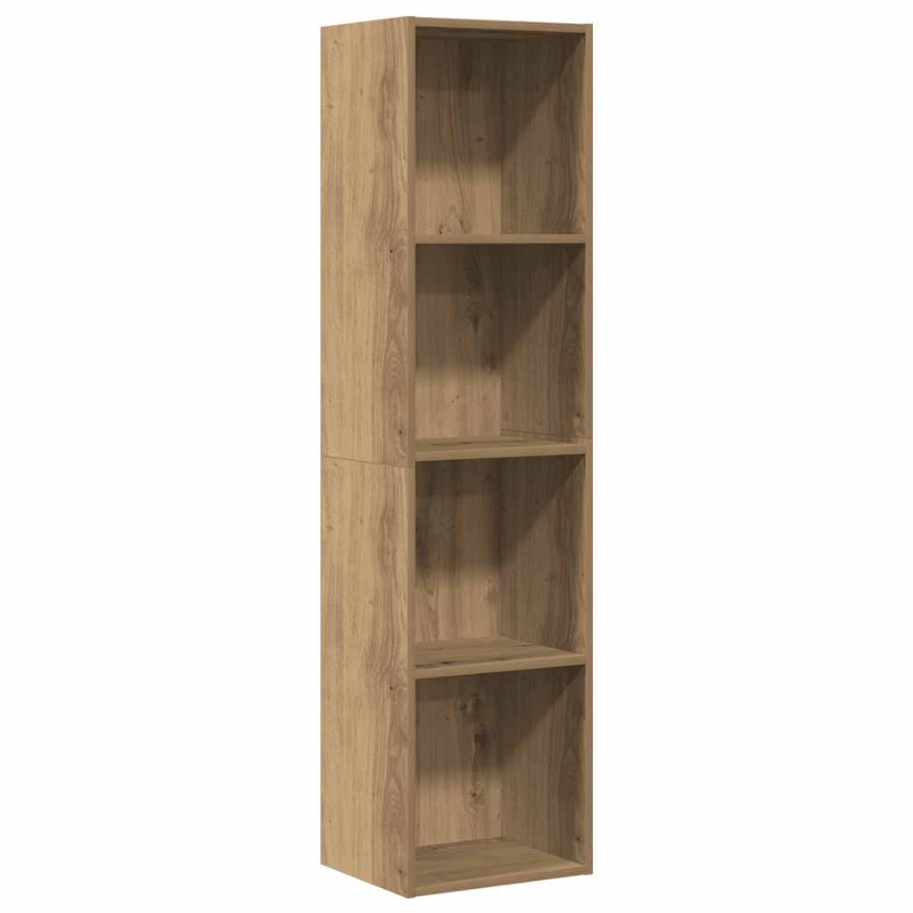 vidaXL Mueble de TV/Librería roble artesanal 36x30x143cm