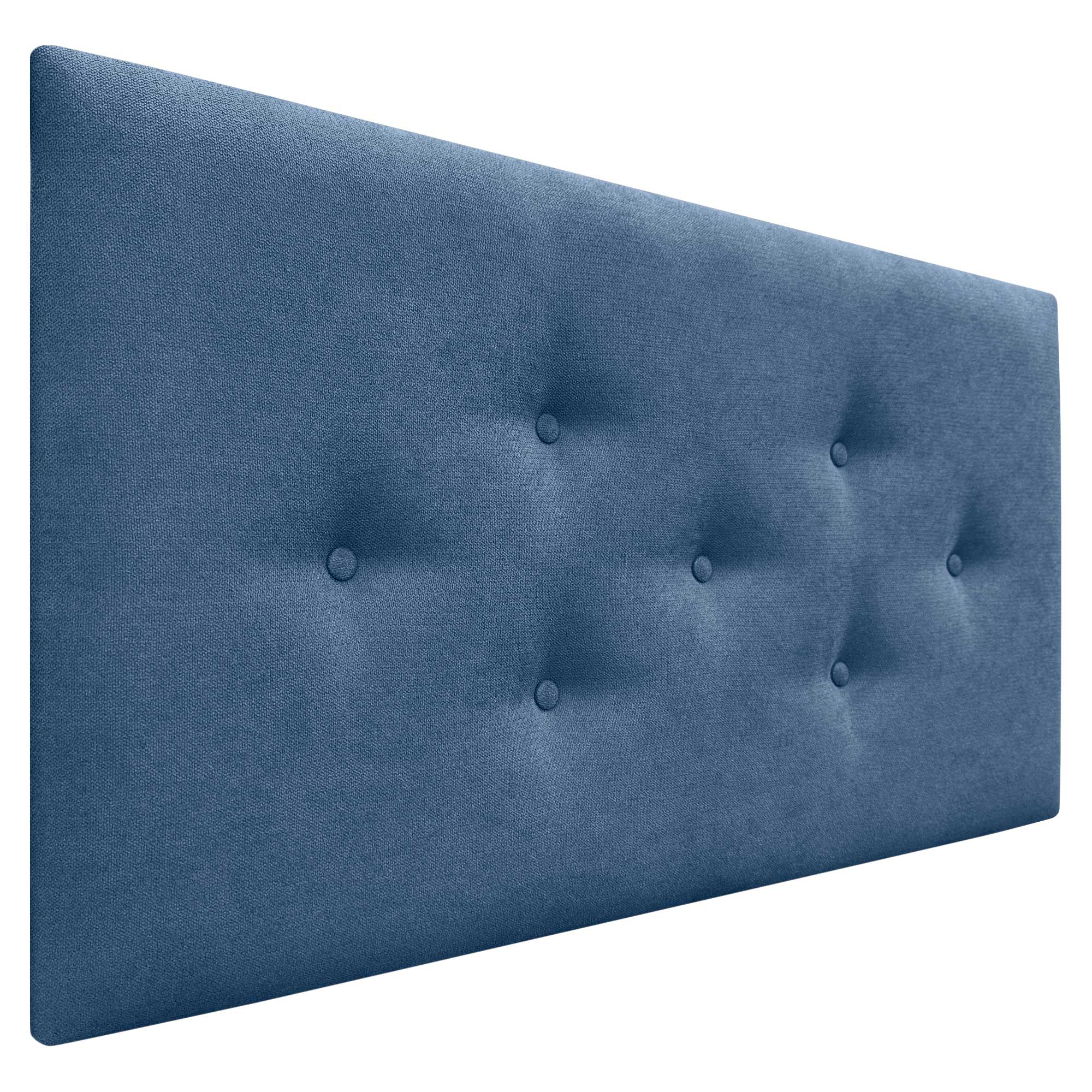 DHOME Cabecero de Tela ACUALINE con 3 Hileras Intercaladas de Botones Cabezal Tapizado Cama Lujo