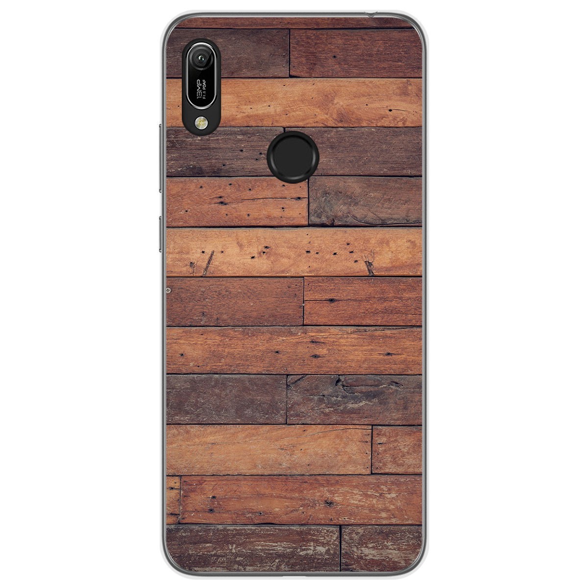 Tumundosmartphone Funda Gel Tpu para Huawei Y6 2019 / Y6s 2019 diseño Madera 03 Dibujos